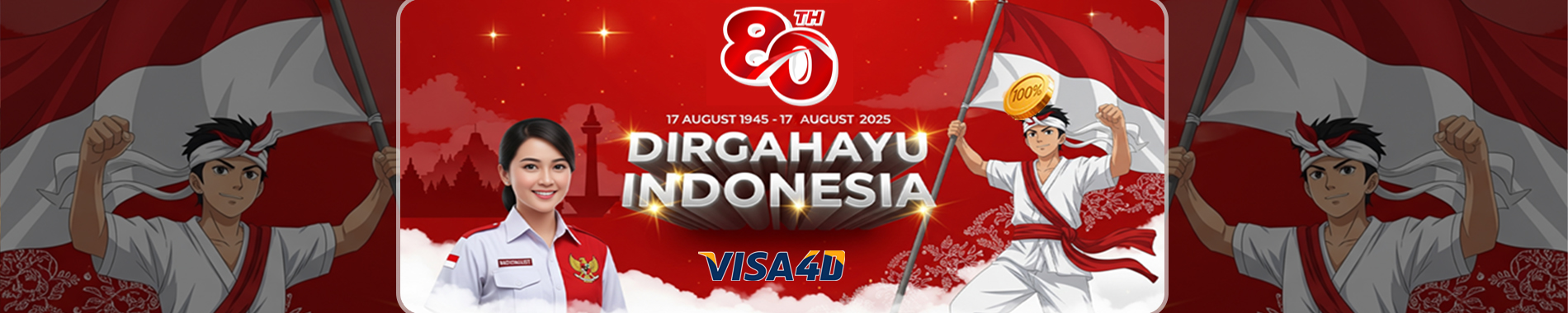 Visa4d menyambut kemerdekaan 17 Agustus 2025